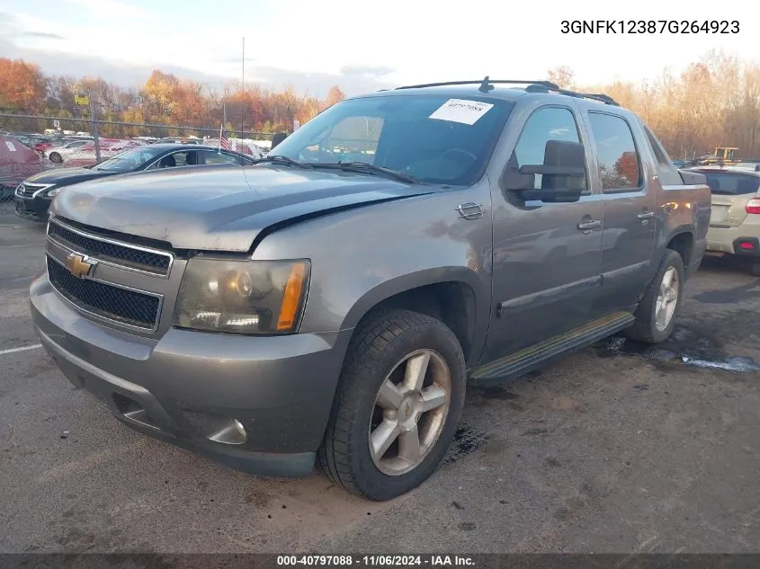 2007 Chevrolet Avalanche 1500 Ltz VIN: 3GNFK12387G264923 Lot: 40797088