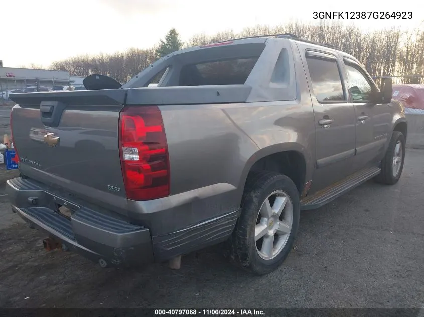 2007 Chevrolet Avalanche 1500 Ltz VIN: 3GNFK12387G264923 Lot: 40797088