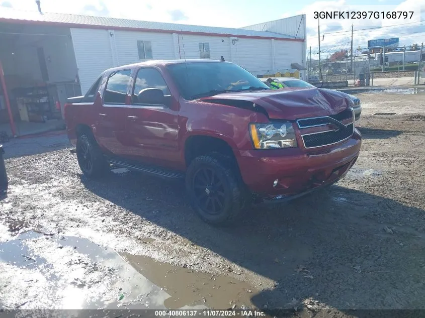 2007 Chevrolet Avalanche 1500 Lt VIN: 3GNFK12397G168797 Lot: 40806137