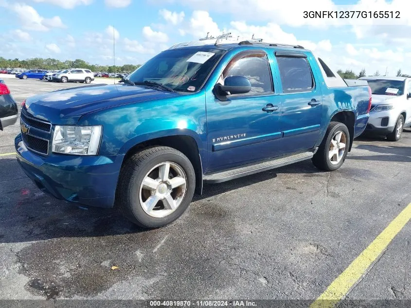 2007 Chevrolet Avalanche 1500 Ls/Lt/Ltz VIN: 3GNFK12377G165512 Lot: 40819870