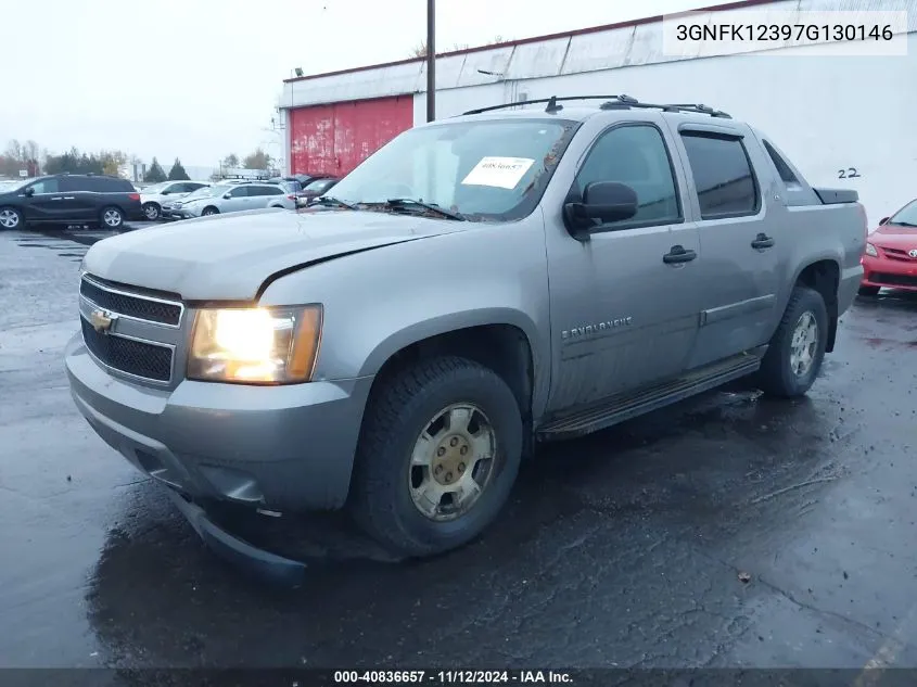 2007 Chevrolet Avalanche 1500 Ls/Lt/Ltz VIN: 3GNFK12397G130146 Lot: 40836657