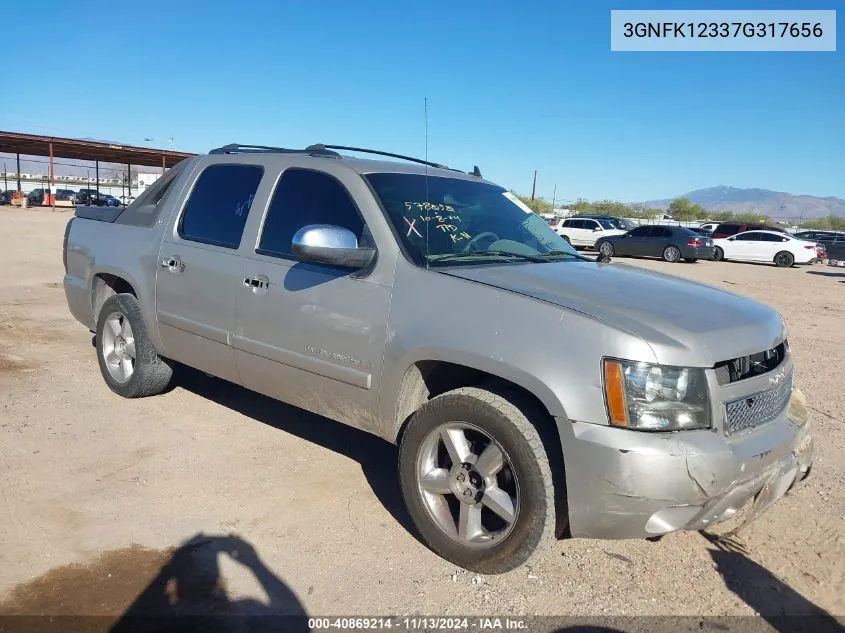 2007 Chevrolet Avalanche 1500 Ltz VIN: 3GNFK12337G317656 Lot: 40869214