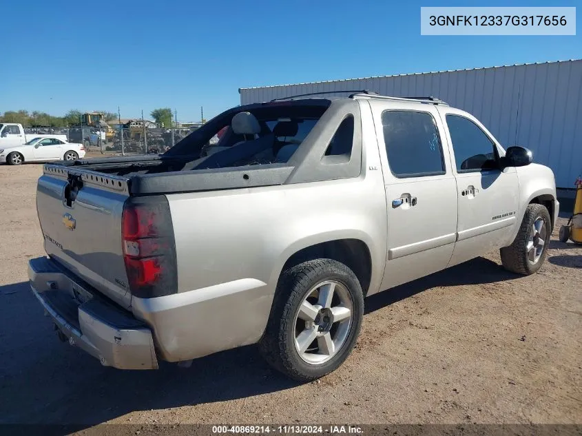 2007 Chevrolet Avalanche 1500 Ltz VIN: 3GNFK12337G317656 Lot: 40869214