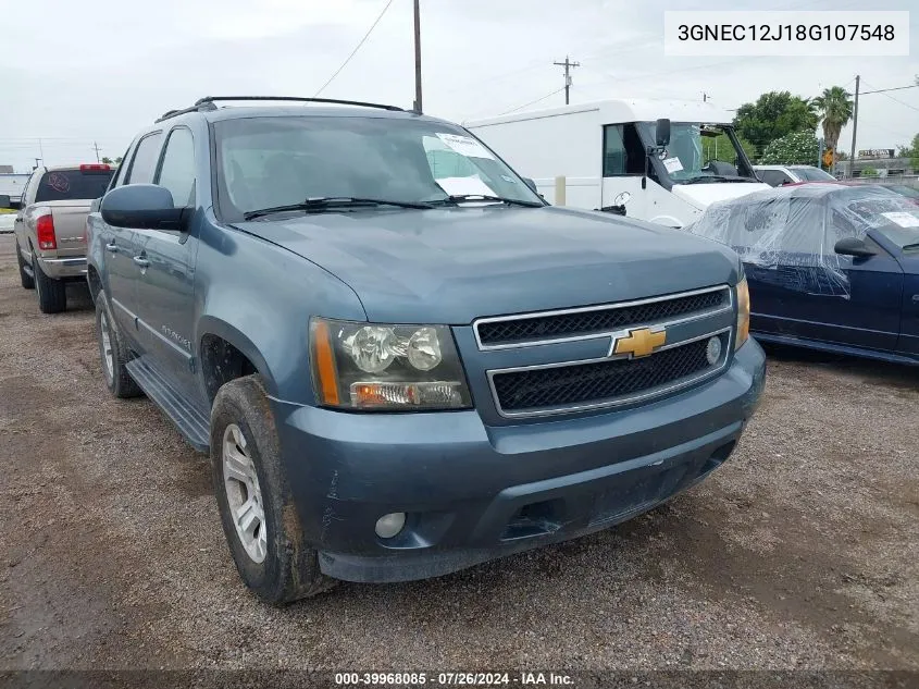 3GNEC12J18G107548 2008 Chevrolet Avalanche 1500 Lt