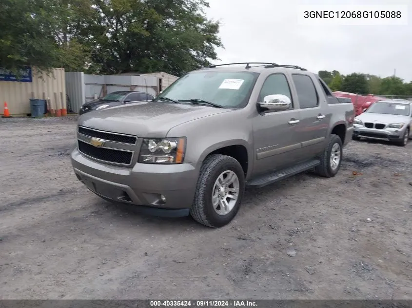 3GNEC12068G105088 2008 Chevrolet Avalanche 1500 Lt