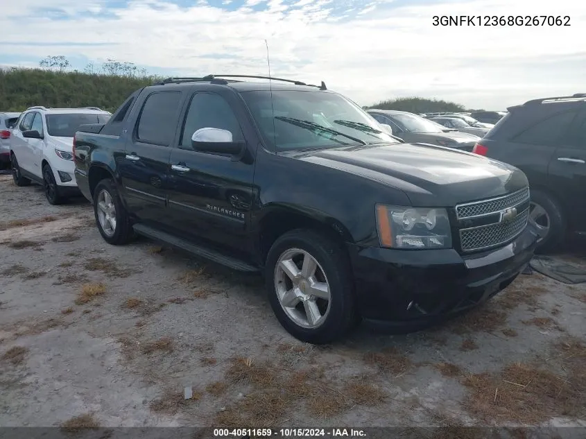 2008 Chevrolet Avalanche 1500 Ltz VIN: 3GNFK12368G267062 Lot: 40511659