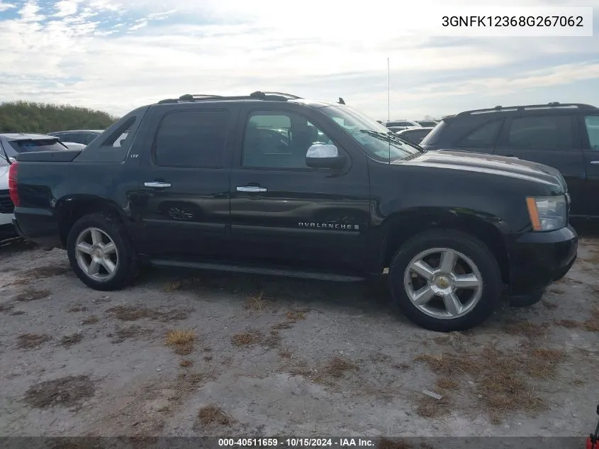 2008 Chevrolet Avalanche 1500 Ltz VIN: 3GNFK12368G267062 Lot: 40511659