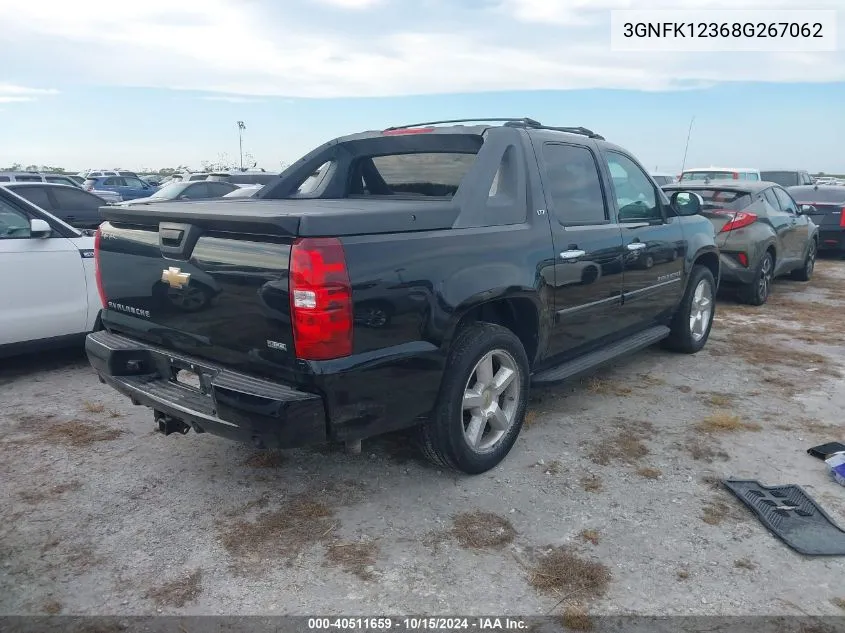 2008 Chevrolet Avalanche 1500 Ltz VIN: 3GNFK12368G267062 Lot: 40511659