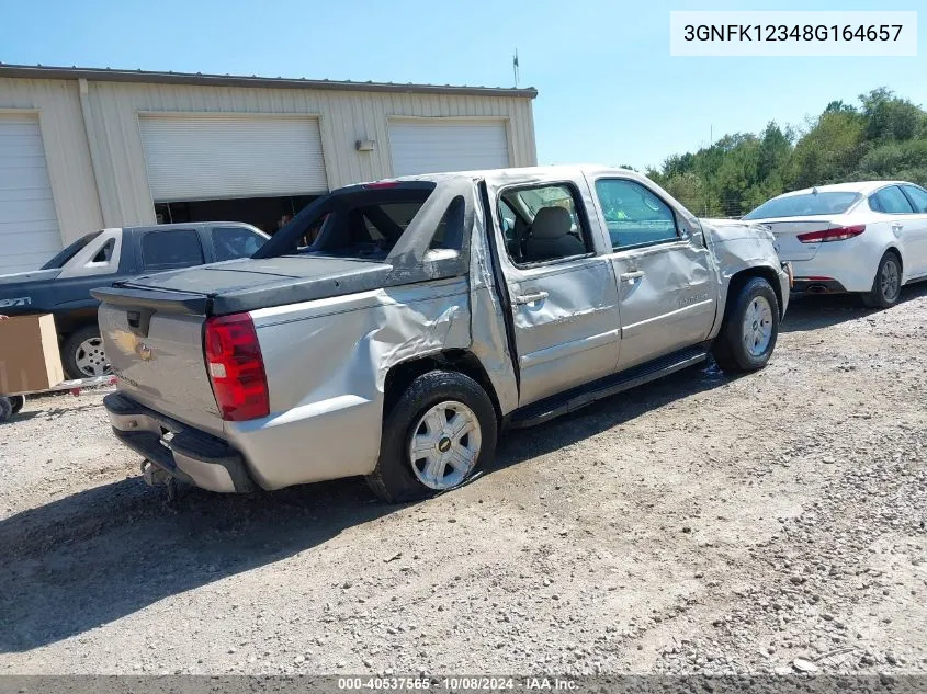 2008 Chevrolet Avalanche 1500 Lt VIN: 3GNFK12348G164657 Lot: 40537565