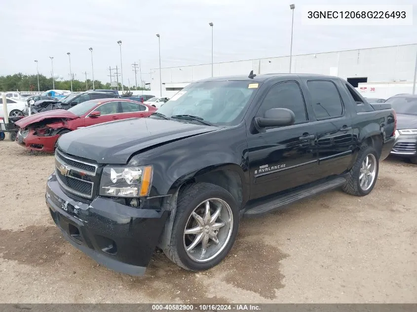 2008 Chevrolet Avalanche 1500 Ls VIN: 3GNEC12068G226493 Lot: 40582900