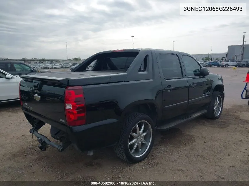 2008 Chevrolet Avalanche 1500 Ls VIN: 3GNEC12068G226493 Lot: 40582900