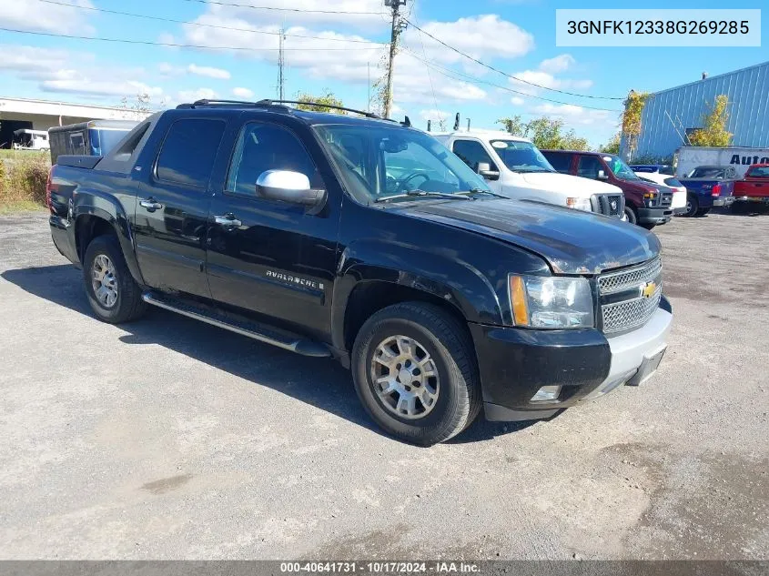 2008 Chevrolet Avalanche K1500 VIN: 3GNFK12338G269285 Lot: 40641731