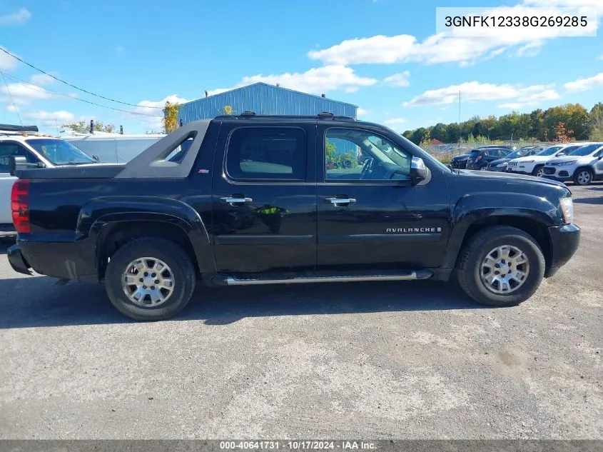 2008 Chevrolet Avalanche K1500 VIN: 3GNFK12338G269285 Lot: 40641731