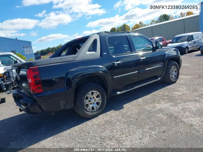 2008 Chevrolet Avalanche K1500 VIN: 3GNFK12338G269285 Lot: 40641731