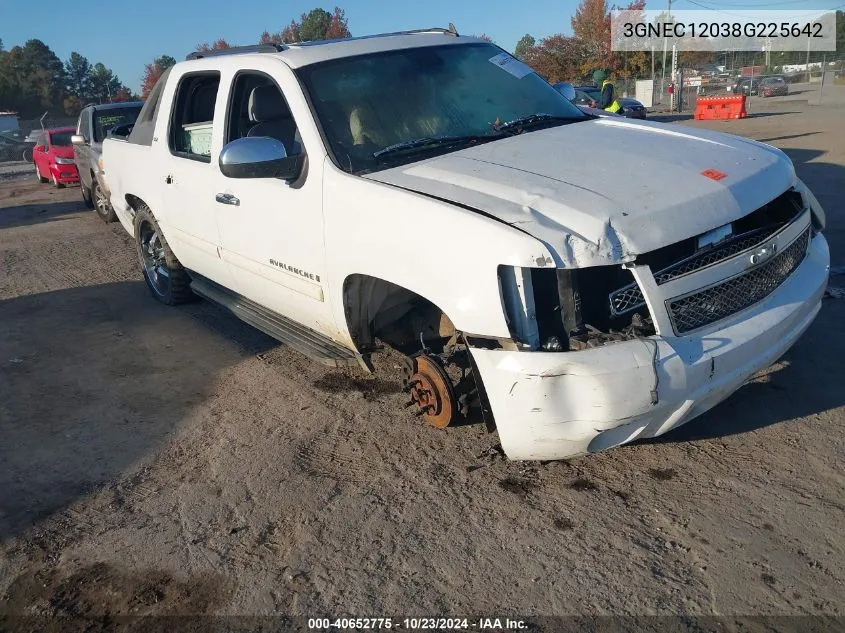 2008 Chevrolet Avalanche 1500 Ltz VIN: 3GNEC12038G225642 Lot: 40652775