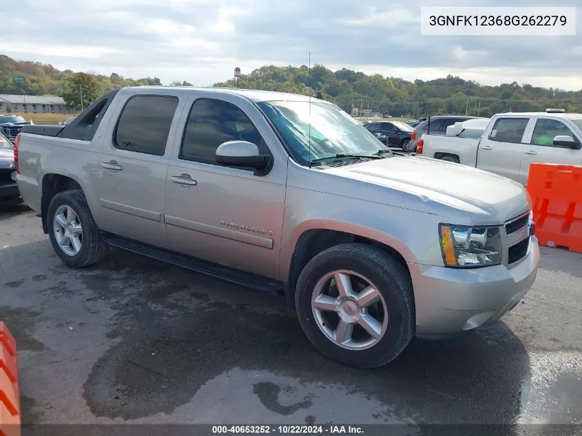 2008 Chevrolet Avalanche 1500 Lt VIN: 3GNFK12368G262279 Lot: 40653252