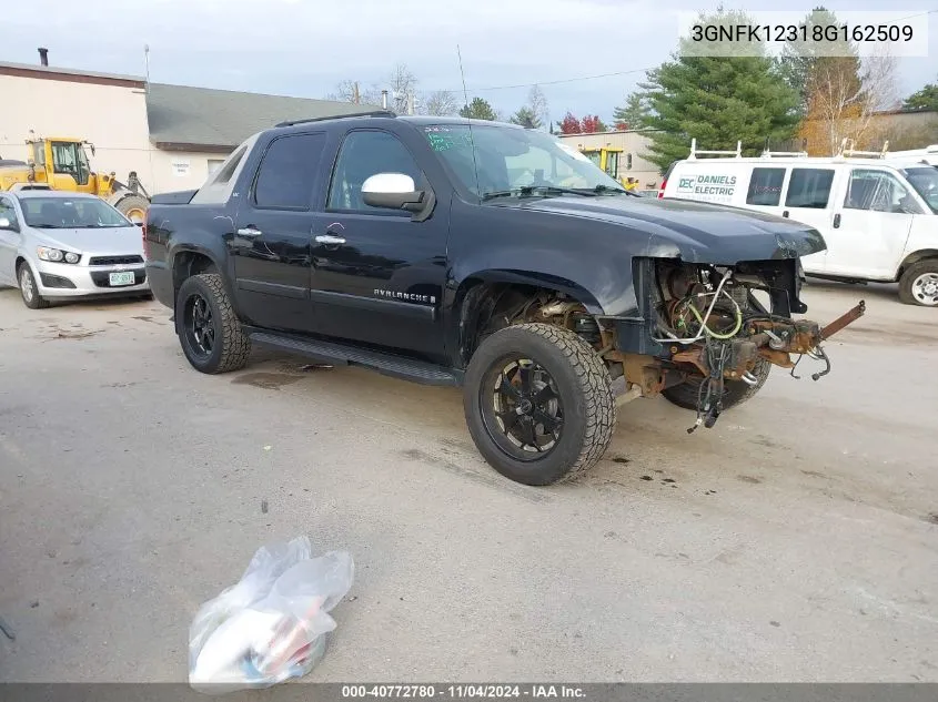 2008 Chevrolet Avalanche 1500 Ltz VIN: 3GNFK12318G162509 Lot: 40772780