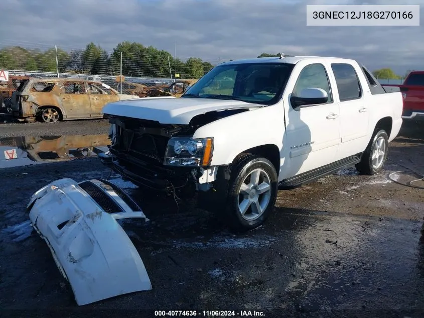 2008 Chevrolet Avalanche 1500 Lt VIN: 3GNEC12J18G270166 Lot: 40774636