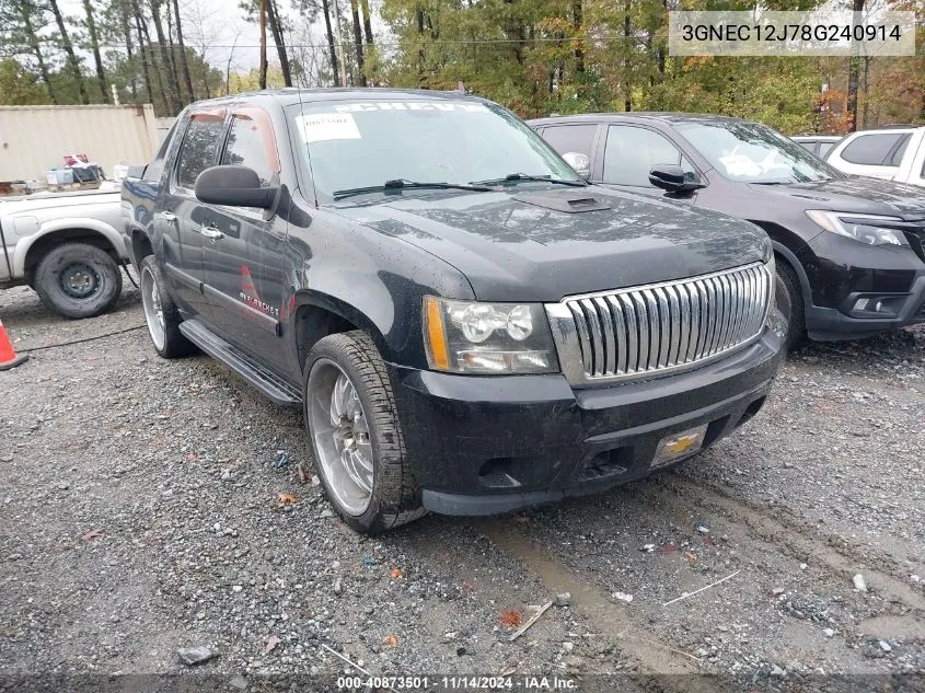 2008 Chevrolet Avalanche 1500 Ls VIN: 3GNEC12J78G240914 Lot: 40873501