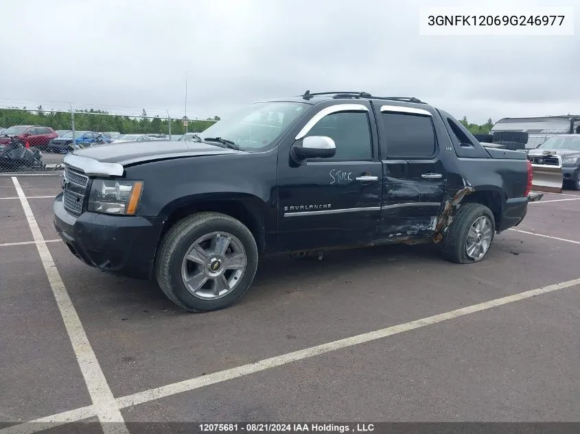 2009 Chevrolet Avalanche VIN: 3GNFK12069G246977 Lot: 12075681