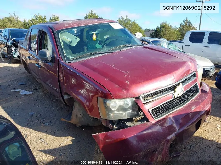 2009 Chevrolet Avalanche K1500 Ls VIN: 3GNFK12069G215292 Lot: 40804475