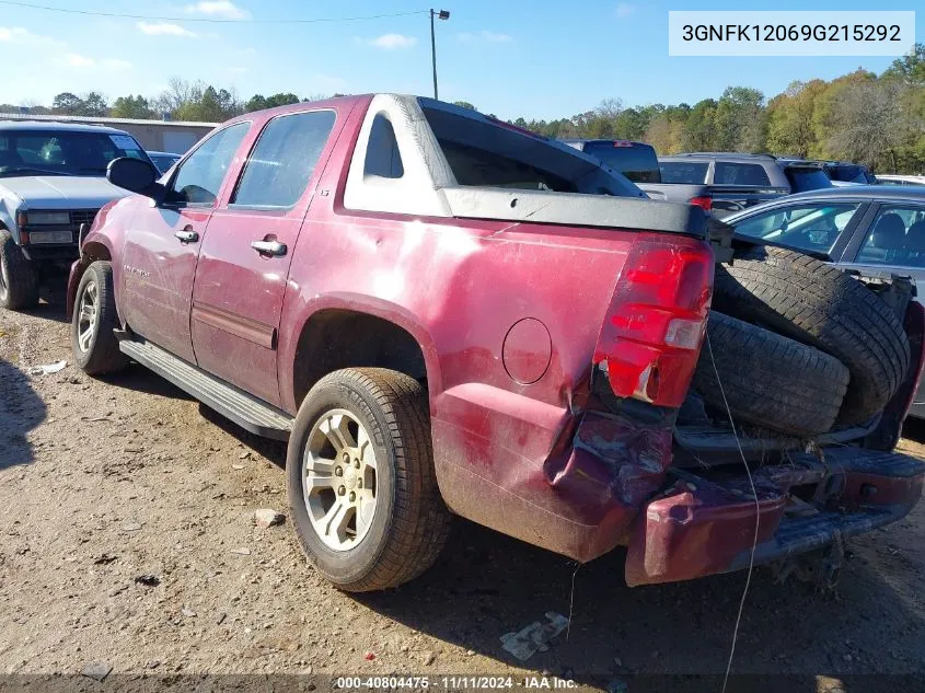 2009 Chevrolet Avalanche K1500 Ls VIN: 3GNFK12069G215292 Lot: 40804475