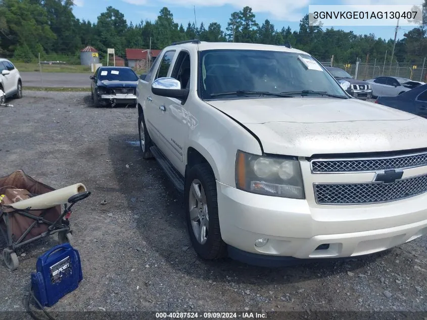 2010 Chevrolet Avalanche 1500 Ltz VIN: 3GNVKGE01AG130407 Lot: 40287524