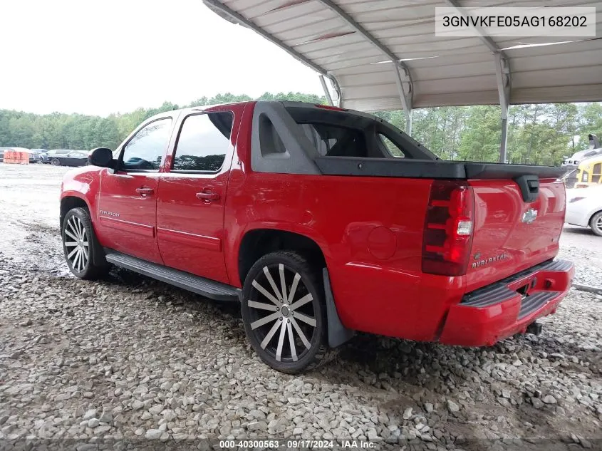 2010 Chevrolet Avalanche 1500 Lt1 VIN: 3GNVKFE05AG168202 Lot: 40300563