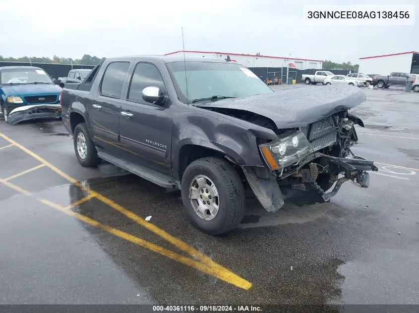 2010 Chevrolet Avalanche 1500 Ls VIN: 3GNNCEE08AG138456 Lot: 40361116