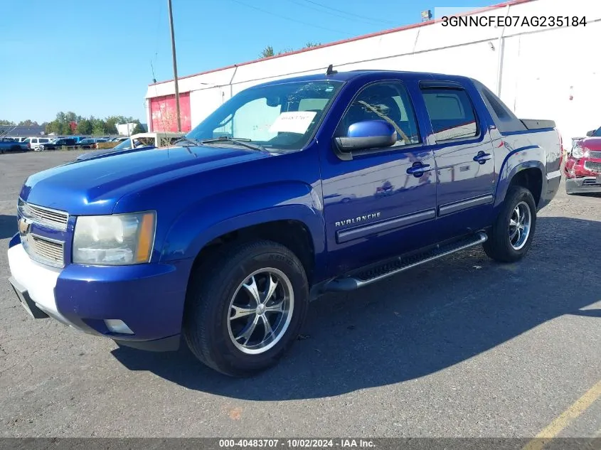 2010 Chevrolet Avalanche 1500 Lt1 VIN: 3GNNCFE07AG235184 Lot: 40483707