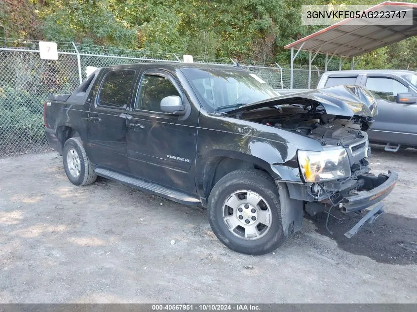 2010 Chevrolet Avalanche 1500 Lt1 VIN: 3GNVKFE05AG223747 Lot: 40567951