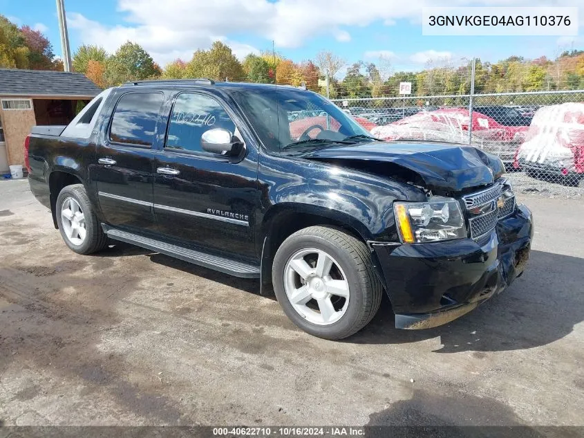 2010 Chevrolet Avalanche 1500 Ltz VIN: 3GNVKGE04AG110376 Lot: 40622710