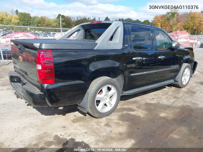 2010 Chevrolet Avalanche 1500 Ltz VIN: 3GNVKGE04AG110376 Lot: 40622710