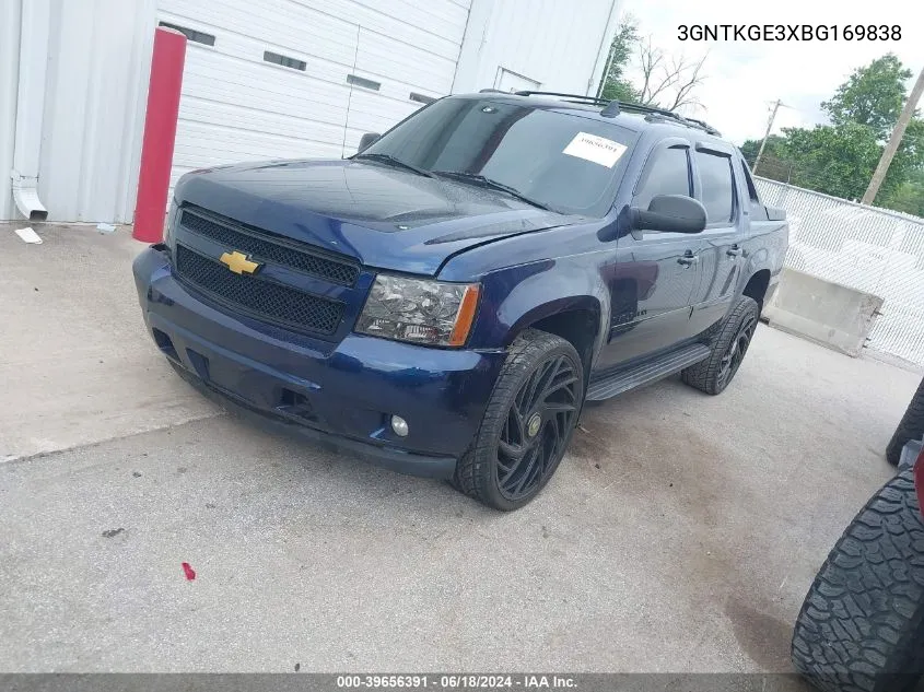 2011 Chevrolet Avalanche 1500 Ltz VIN: 3GNTKGE3XBG169838 Lot: 39656391