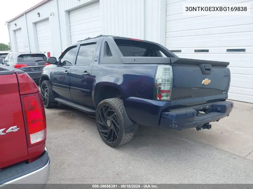 2011 Chevrolet Avalanche 1500 Ltz VIN: 3GNTKGE3XBG169838 Lot: 39656391