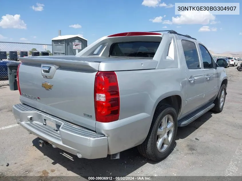 3GNTKGE30BG304907 2011 Chevrolet Avalanche 1500 Ltz