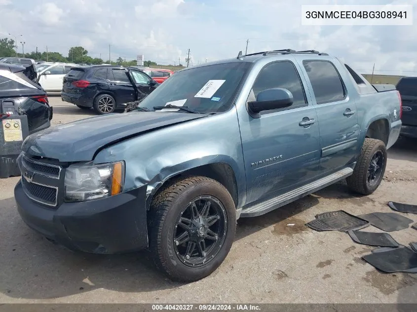 2011 Chevrolet Avalanche 1500 Ls VIN: 3GNMCEE04BG308941 Lot: 40420327