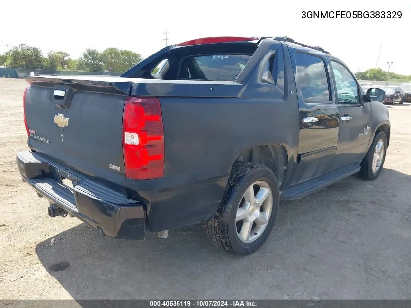 2011 Chevrolet Avalanche 1500 Lt1 VIN: 3GNMCFE05BG383329 Lot: 40535119