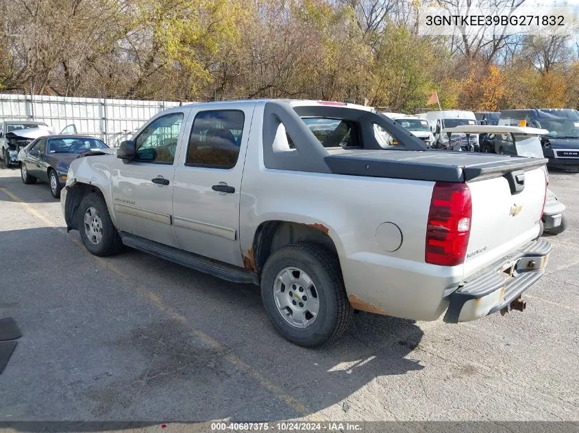 2011 Chevrolet Avalanche 1500 Ls VIN: 3GNTKEE39BG271832 Lot: 40687375