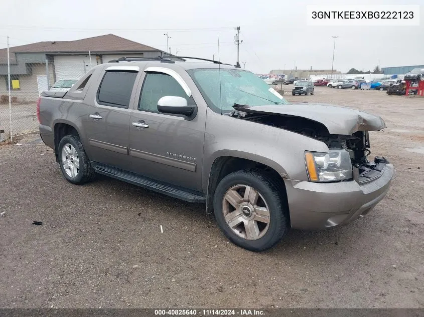 2011 Chevrolet Avalanche 1500 Ls VIN: 3GNTKEE3XBG222123 Lot: 40825640