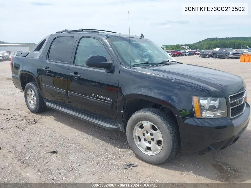 2012 Chevrolet Avalanche 1500 Lt1 VIN: 3GNTKFE73CG213502 Lot: 39624967