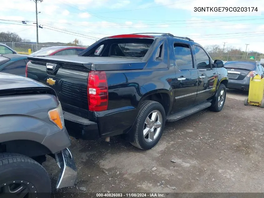 2012 Chevrolet Avalanche 1500 Ltz VIN: 3GNTKGE79CG203174 Lot: 40826083