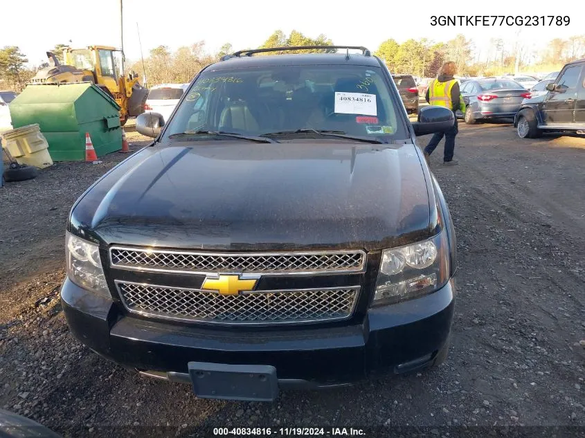 2012 Chevrolet Avalanche 1500 Lt1 VIN: 3GNTKFE77CG231789 Lot: 40834816