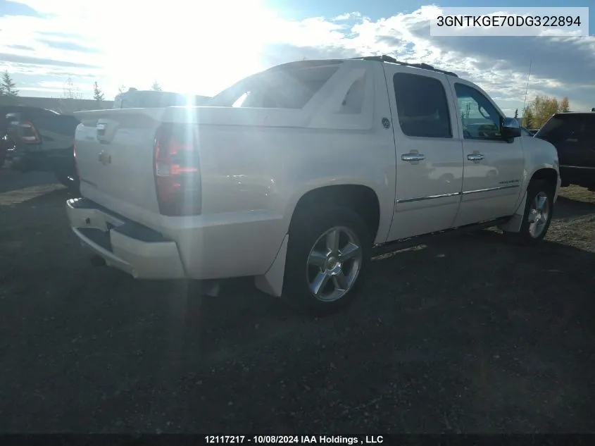 3GNTKGE70DG322894 2013 Chevrolet Avalanche