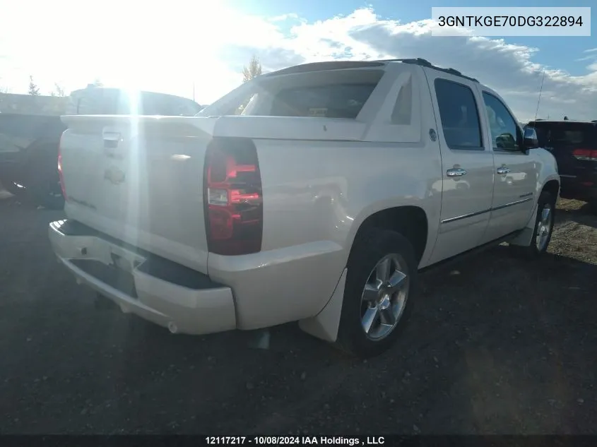 3GNTKGE70DG322894 2013 Chevrolet Avalanche