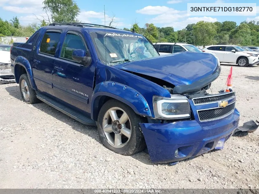 2013 Chevrolet Avalanche Lt VIN: 3GNTKFE71DG182770 Lot: 40141233