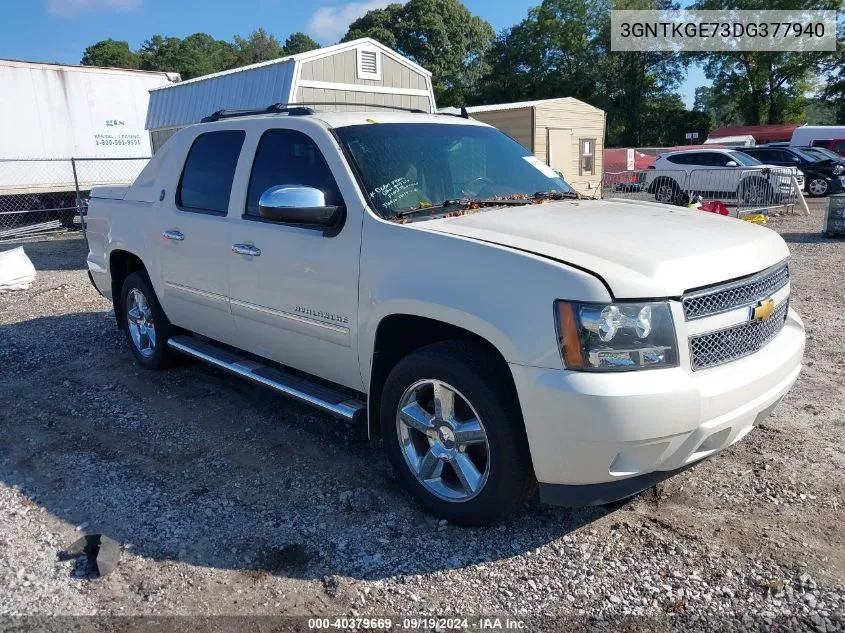 2013 Chevrolet Avalanche Ltz VIN: 3GNTKGE73DG377940 Lot: 40379669