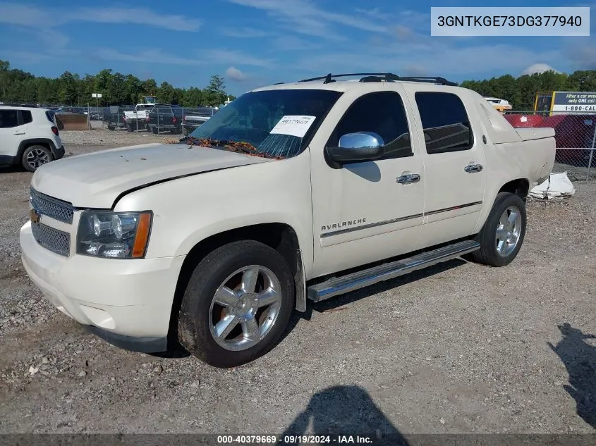 2013 Chevrolet Avalanche Ltz VIN: 3GNTKGE73DG377940 Lot: 40379669