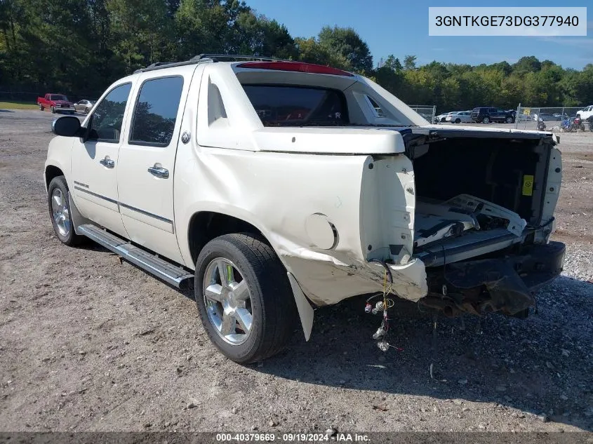 2013 Chevrolet Avalanche Ltz VIN: 3GNTKGE73DG377940 Lot: 40379669