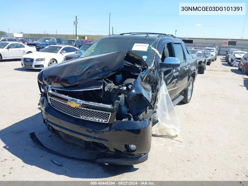 2013 Chevrolet Avalanche Ltz VIN: 3GNMCGE03DG101391 Lot: 40445394